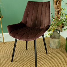 Стул для кухни мягкий ForPost Неаполь, шоколад, 2 шт