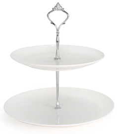 Этажерка 2 яруса белая АККУ