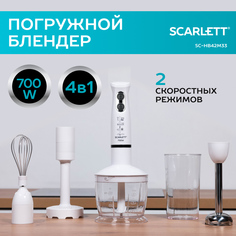 Погружной блендер Scarlett SC-HB42M33 White