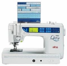 Швейная машина Elna 7300 белый, синий