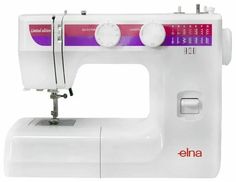 Швейная машина Elna 1001 белый, фиолетовый