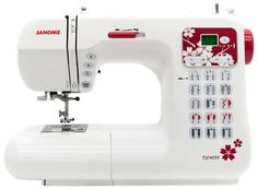 Швейная машина Janome DC 4050 белый, красный