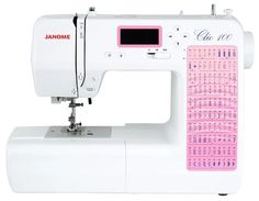 Швейная машина Janome Clio 100 белый, розовый