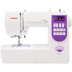 Швейная машина Janome M7200 белый, фиолетовый