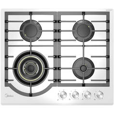 Встраиваемая варочная панель газовая Midea MG696VGW белый