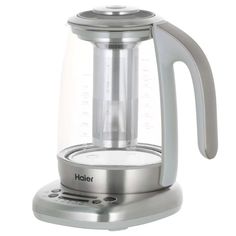 Чайник электрический Haier HK-700 1.7 л серебристый, прозрачный
