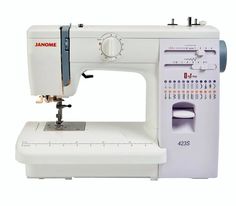 Швейная машина Janome 423s белый, фиолетовый