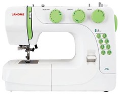 Швейная машина Janome J74S белый, зеленый