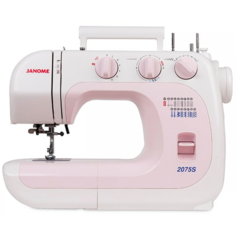 Швейная машина Janome 2075S белый, розовый