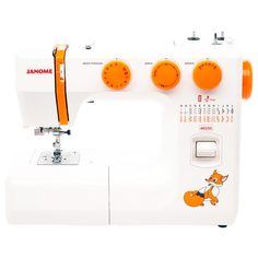 Швейная машина Janome 6025 S белый, оранжевый