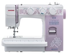 Швейная машина Janome HomeDecor 1015 белый, розовый