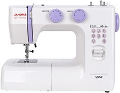 Швейная машина Janome VS 52 белый, фиолетовый