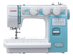 Швейная машина Janome SE7519 белый, голубой