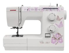 Швейная машина Janome Clio 325 белый, розовый