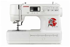 Швейная машина Janome EL230 белый, оранжевый