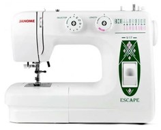 Швейная машина Janome Escape V-17 белый, зеленый