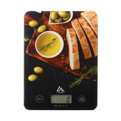 Весы кухонные Luazon Home LVK-701 черный, разноцветный