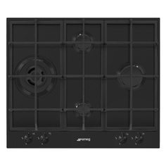 Встраиваемая варочная панель газовая Smeg PX364LMB черный