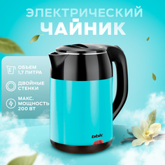 Чайник электрический BBK EK1709P 1.7 л голубой, черный