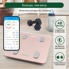 Весы напольные Marta MT-1606 розовый