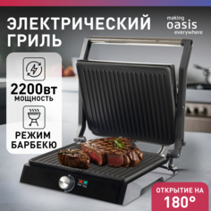 Гриль making oasis everywhere GR-1N серебристый, черный