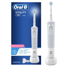 Электрическая зубная щетка Oral-B Vitality 100 White Sensitive Clean белый