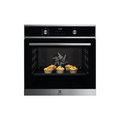 Встраиваемый электрический духовой шкаф Electrolux EOD6C77WX черный, серебристый