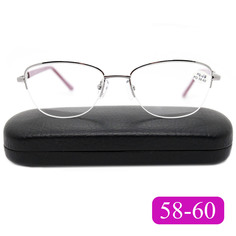 Готовые очки Fabia Monti 8920 +8.00, c футляром, цвет малиновый, РЦ 58-60