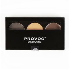 Набор теней для бровей Provoc Eyebrowns коричневый, 35 г