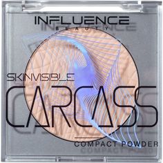Пудра Influence Beauty SKINVISIBLE CARCASS компактная, легкая, тон 02 светло-бежевый, 4,2г
