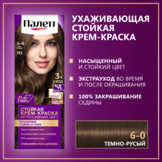 Стойкая крем-краска для волос Палетт Интенсивный цвет 6-0 (N5) Тёмно-русый, 110 мл
