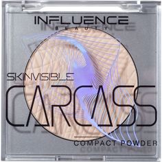 Пудра Influence Beauty SKINVISIBLE CARCASS компактная, легкая, тон 01 бело-бежевый, 4,2 г