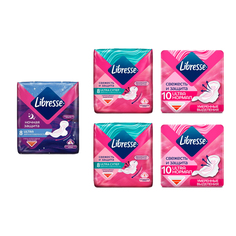 Прокладки Libresse Ultra набор ночные 1 упаковка, супер 2 упаковки, нормал 2 упаковки