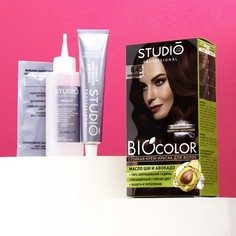 Стойкая крем краска для волос Studio Professional 6.45 Каштановый, 50/50/15 мл (2 шт) No Brand