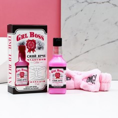 Набор Чистое счастье гель для душа Girl Boss 250мл и повязка на голову