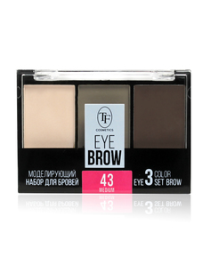 Набор для моделирования бровей TRIUMPH EYEBROW 3 COLOR SET, тон 43, TF