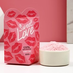 Соль для ванны Чистое счастье Sweet love бабл-гам 200 г