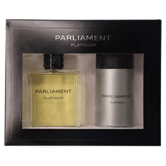 Набор Parfums Genty Parliament Platinum туалетная вода 100мл дезодорант-спрей 150мл