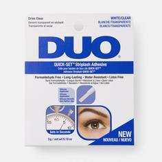 Клей Duo Quick-set Striplash Adhesive Clear, для накладных ресниц, быстрая фиксация, 5 г