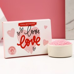 Соль для ванны Чистое счастье Love клубника 100 г 1шт