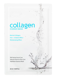 Konad Collagen Essence Mask Увлажняющая успокаивающая тканевая маска для лица с морским ко