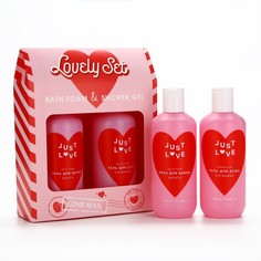 Набор Чистое счастье Lovely set гель для душа 300 мл и пена для ванны 300 мл