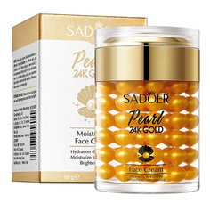 Увлажняющий и восстанавливающий жемчужный крем для лица Sadoer с золотом 24 карата 60 г