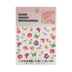 Слайдер дизайн для ногтей «Pink flora» 7756627 Queen Fair