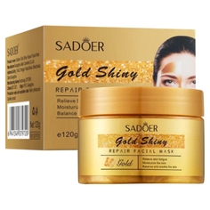 Маска для лица Sadoer Восстанавливающая ночная Gold Shiny 120 г