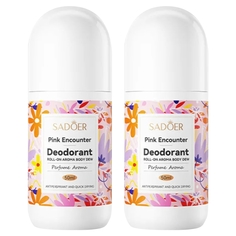 Женский роликовый дезодорант Sadoer Pink Encounter, 50 мл х 2 шт