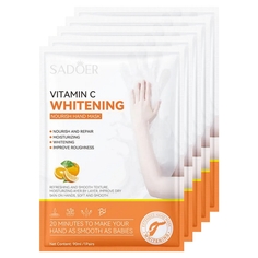 Тканевая маска для рук Sadoer Увлажняющая с витамином С 90 мл 5 шт