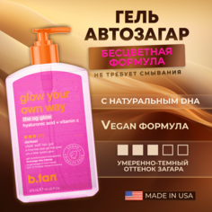 Гель автозагар B.TAN Glow Your own way Clear self tan Gel 473 мл