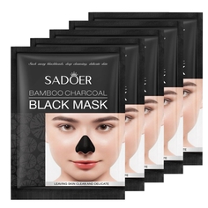 Набор Sadoer Маска для носа от черных точек с бамбуковым углем 6 г х 5 шт