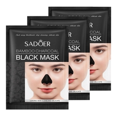 Набор Sadoer Маска для носа от черных точек с бамбуковым углем 6 г х 3 шт
